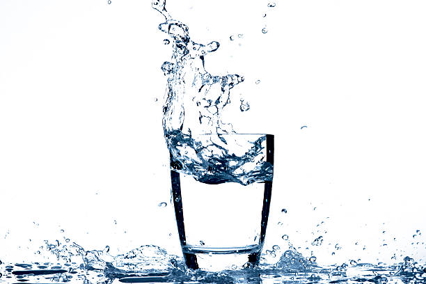 Water pouring to glass
