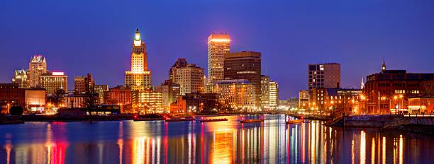 Providence, Rhode Island Skyline Providence, Rhode Island was one of the first cities established in the United States. providence rhode island photos stock pictures, royalty-free photos & images
