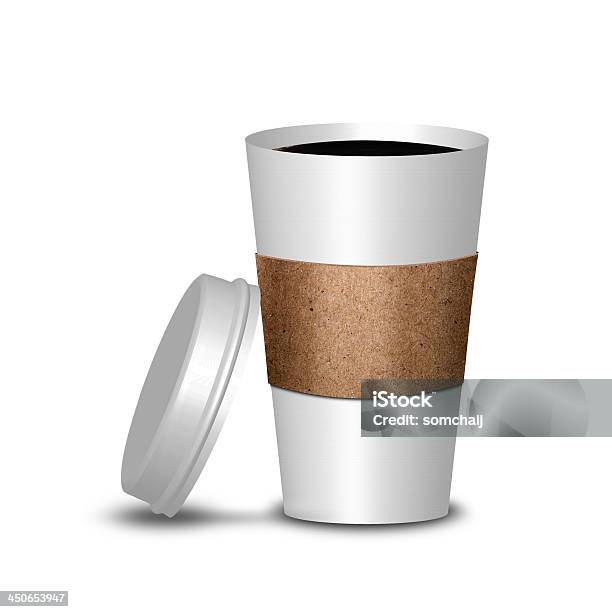 Tazza Di Caffè Con Coperchio Aperto - Fotografie stock e altre immagini di Alimentazione non salutare - Alimentazione non salutare, Bibita, Caffeina