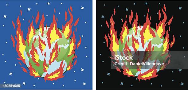 The Burning Earth Stock Illustration - Download Image Now - Burning, Cartoon,  Climate Change - iStock