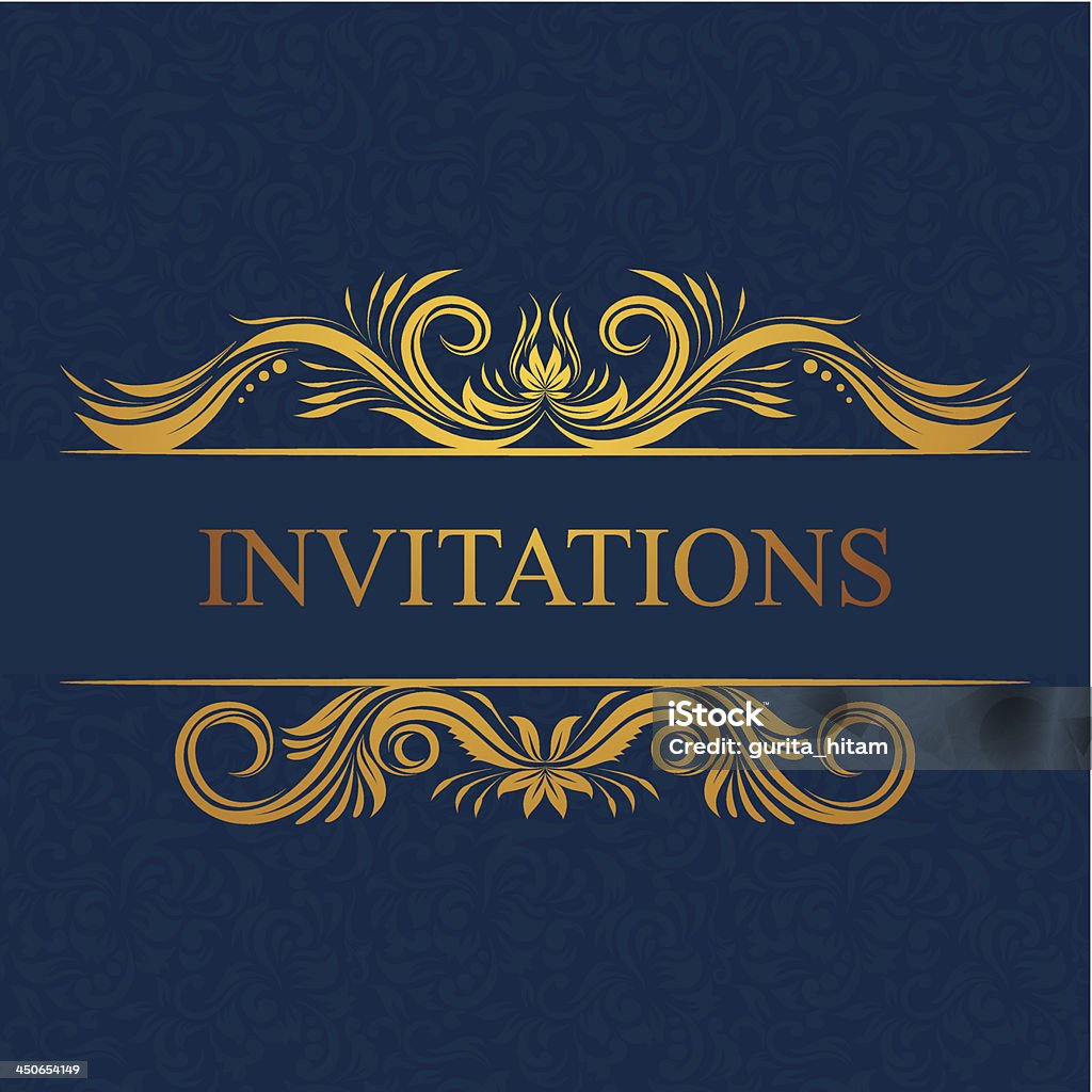 Des Invitations carte - clipart vectoriel de Art libre de droits