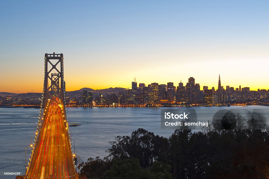 Bay Bridge - Foto de stock de Arquitetura royalty-free