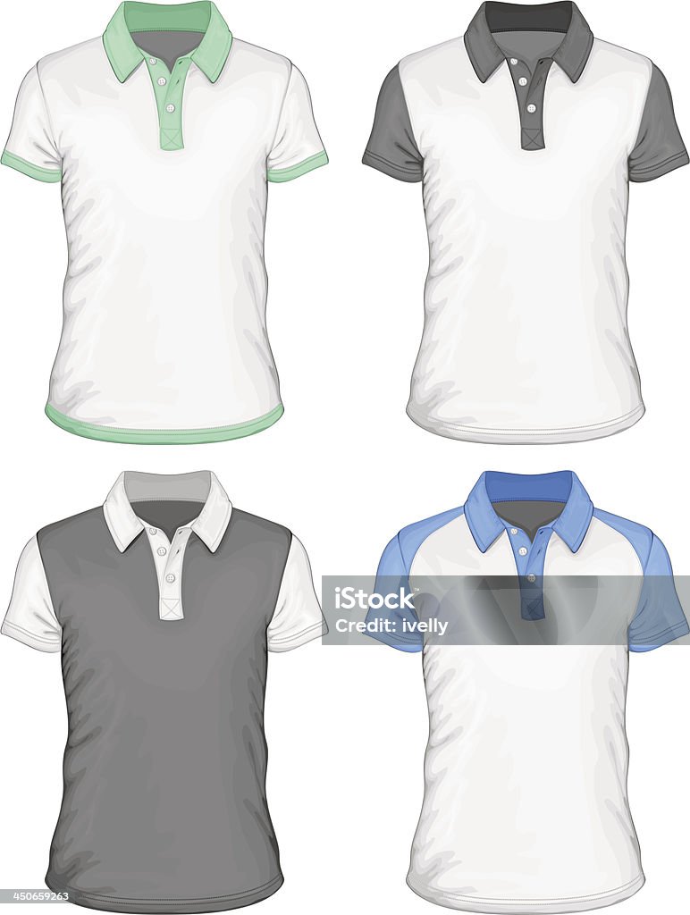 Camisas de polo-Camisa modelos de design - Royalty-free Camisa Pólo arte vetorial