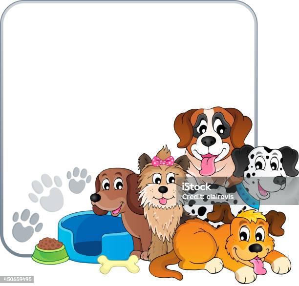 Frame Ico Dog Frame With Dog Theme 2 Stock Illustration - Download Image Now - Border ...