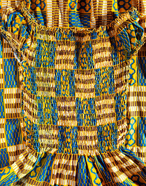 istock Kente Cloth Dress 450660495
