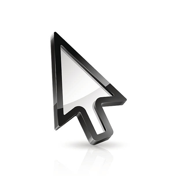 strzałka wskaźnika - cursor arrowhead hyperlink symbol stock illustrations