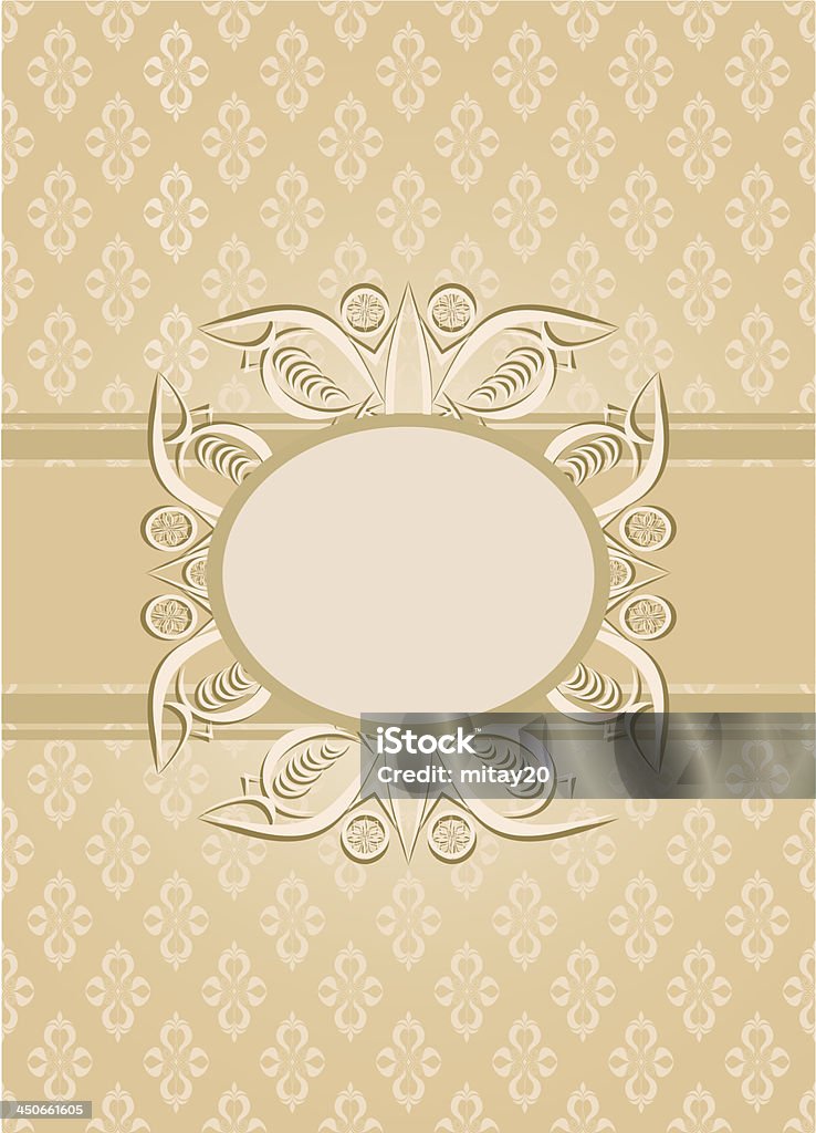 seamless sfondo Vintage con nastro e frame - arte vettoriale royalty-free di Arte