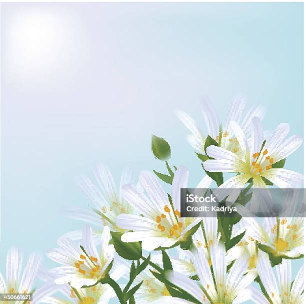 Fond Floral Daisies Vecteurs libres de droits et plus d'images vectorielles de Arbre en fleurs - Arbre en fleurs, Beauté de la nature, Blanc