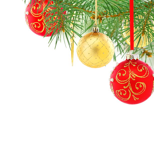 istock Red and gold Christmas balls. Collage. 450662539