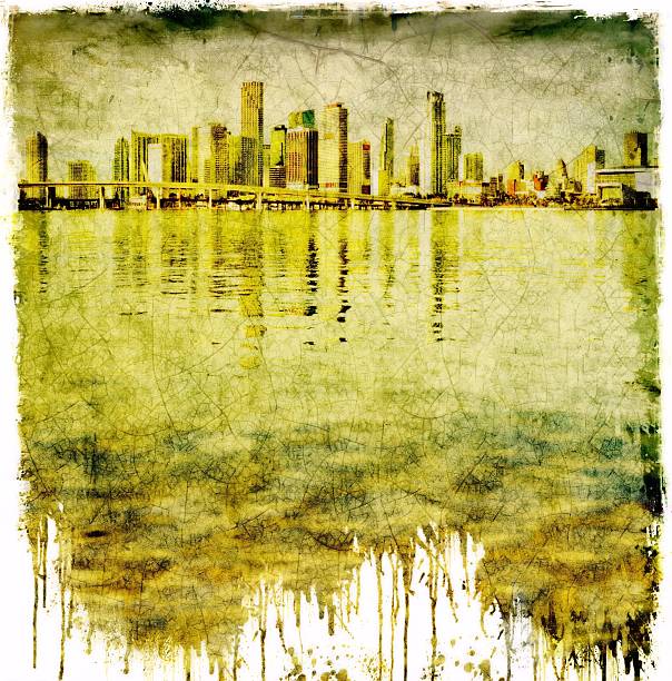 istock Vintage city skyline 450663967