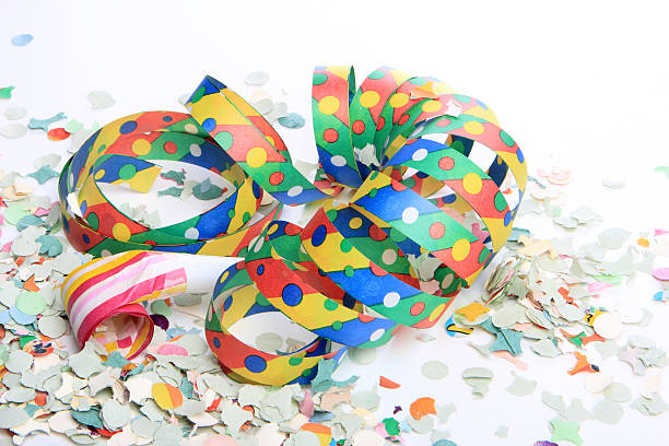 istock Party decoration streamers and confetti 450664723