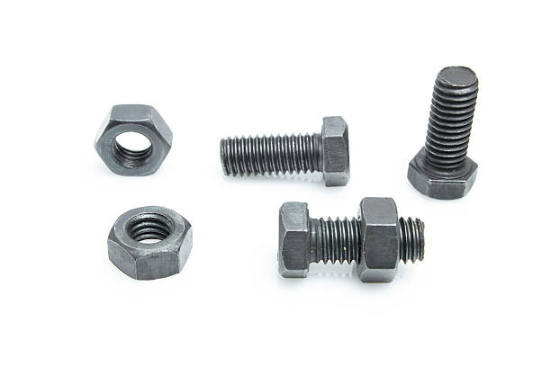 istock nuts and bolts isolated on a white background 450667577