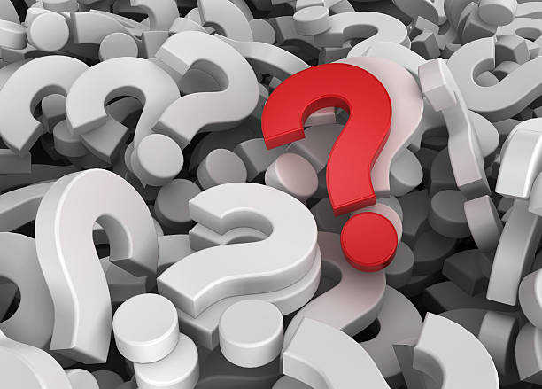 istock Many questions with unique one 450667753