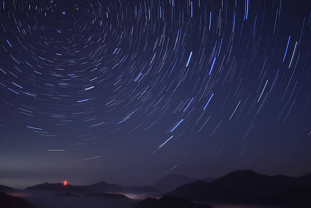 istock Star field over the mountains 450667857