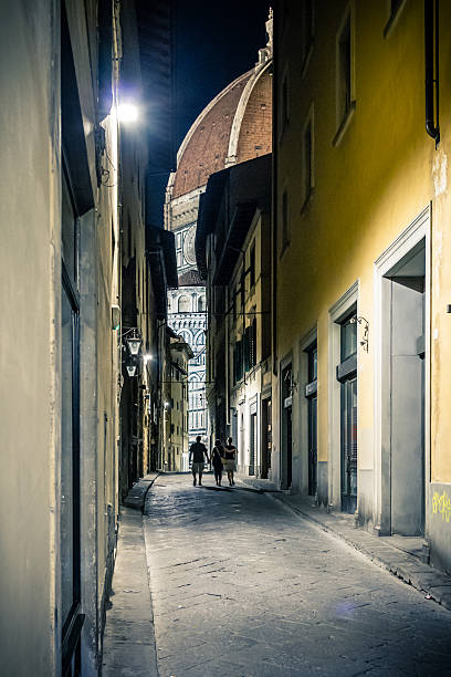 istock Alley in Florence at night. 450668669