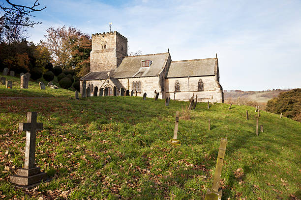 The village church at Kirby Underdale in the Yorkshire Wolds, East Yorkshire, England.