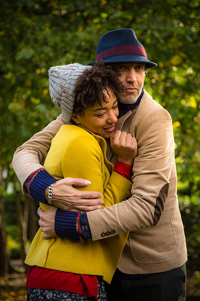 istock Couple in Loving Embrace During Autumn 450672107