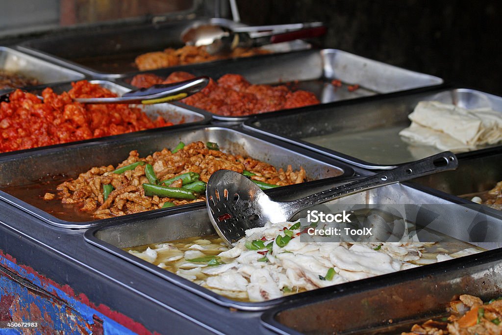 Food Market in China Asian Culture Stock Photo
