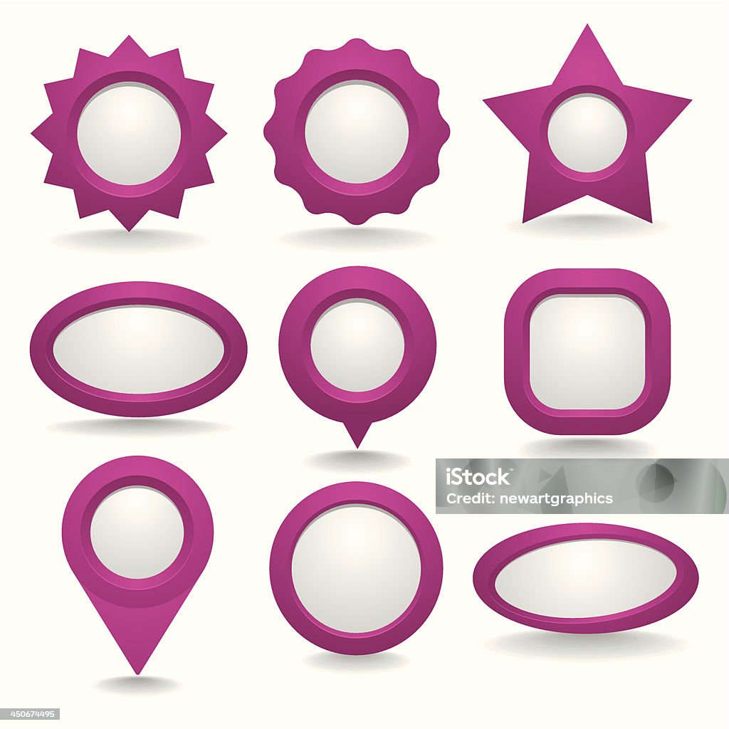 collection de boutons de rose et de gris copyspace - clipart vectoriel de Brillant libre de droits