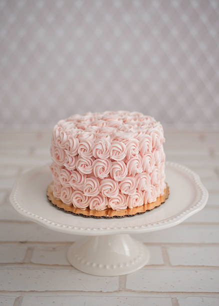 istock Pale Pink Swirl Cake 450674699