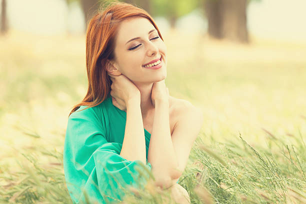 istock Redhead girl at outdoor 450675371