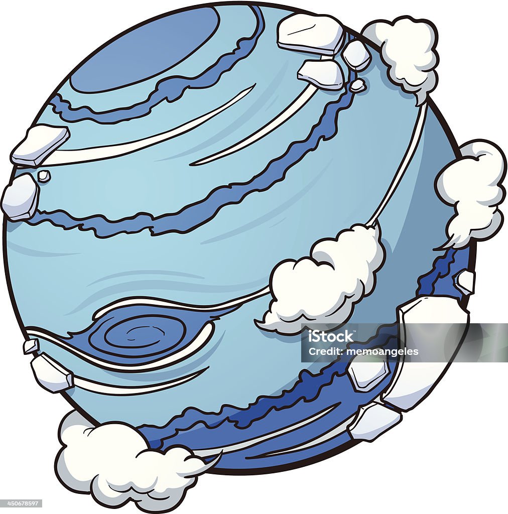 Neptune - arte vectorial de Hielo libre de derechos