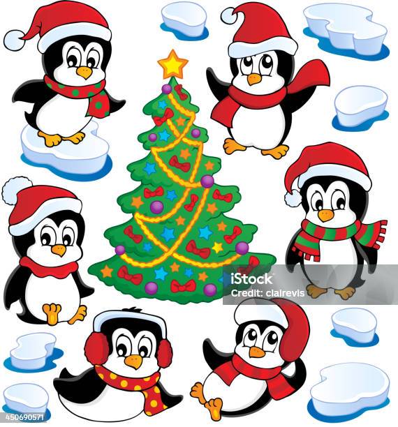 Cute Penguins Collection 4 Stock Illustration - Download Image Now - Animal, Art, Art And Craft