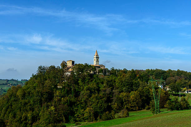 Church of Montebonello (Pavullo, Italy) stock photo