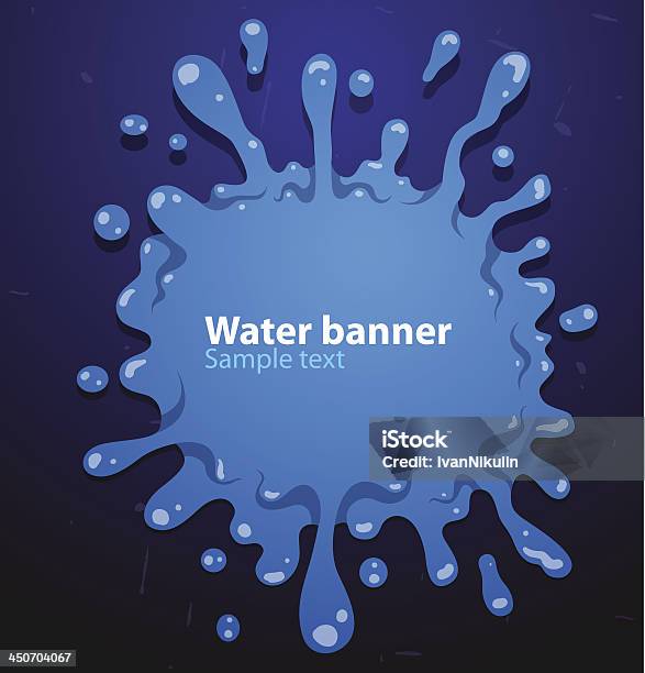 Acqua Grande Banner - Immagini vettoriali stock e altre immagini di Acqua - Acqua, Bianco, Blu