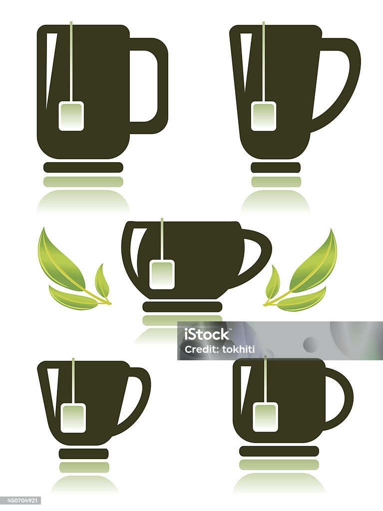 Ensemble de tasses à thé - clipart vectoriel de Aliment libre de droits