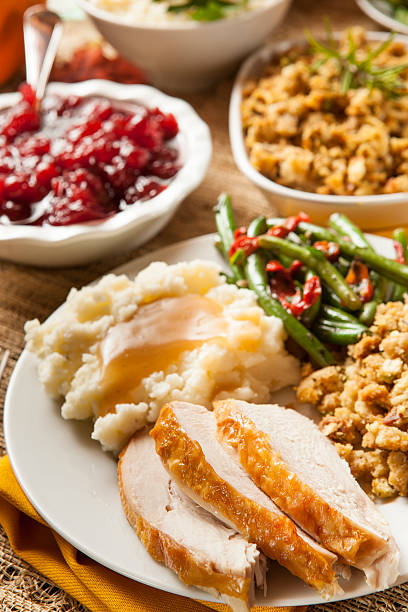istock Homemade Turkey Thanksgiving Dinner 450705285