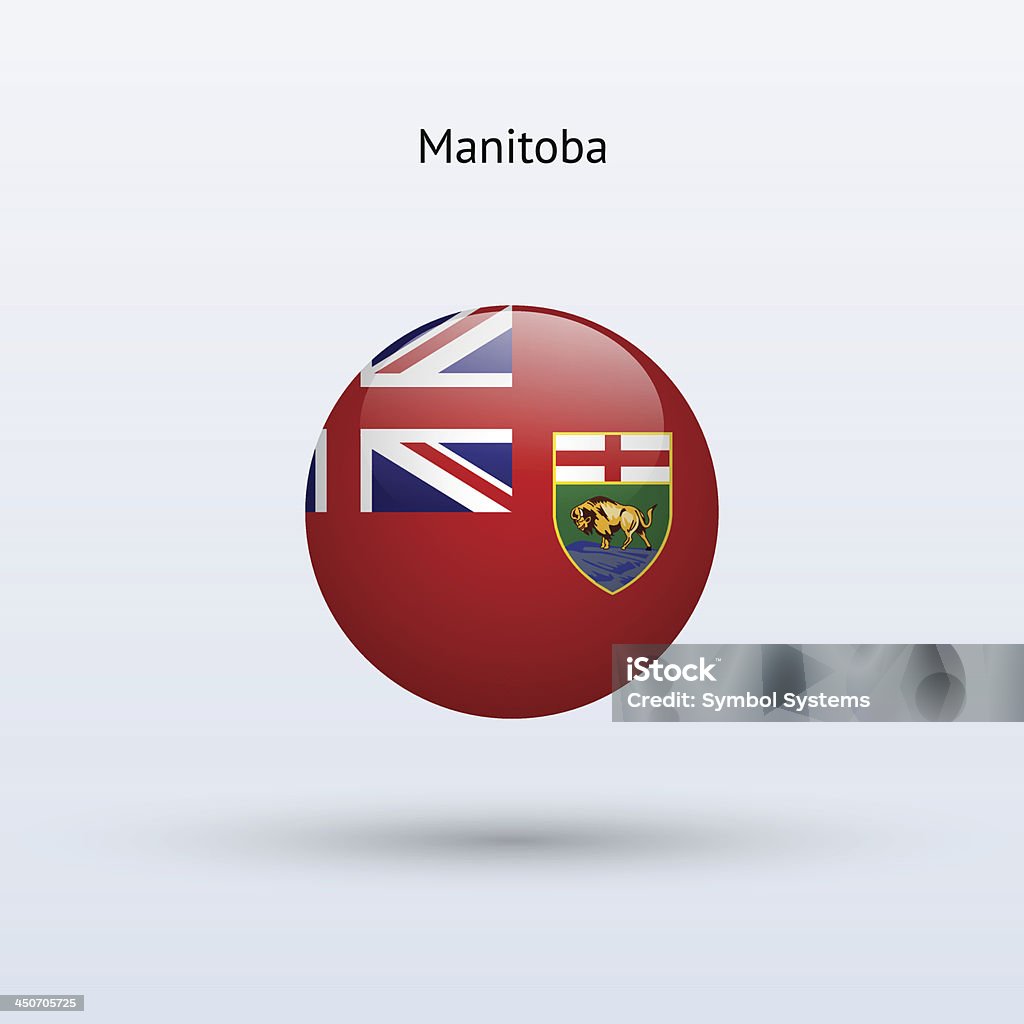 Provincia de Manitoba bandera (Canadá) - arte vectorial de Bandera libre de derechos