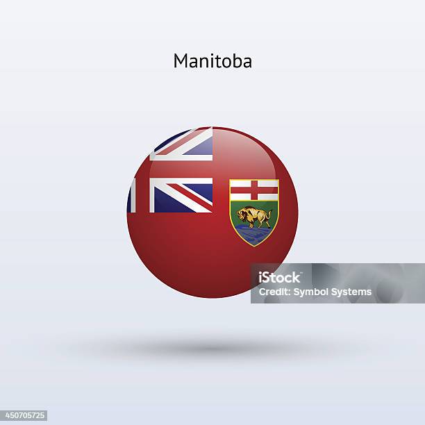 Ilustración de Provincia De Manitoba Bandera y más Vectores Libres de Derechos de Bandera - Bandera, Canadá, Cristal - Material