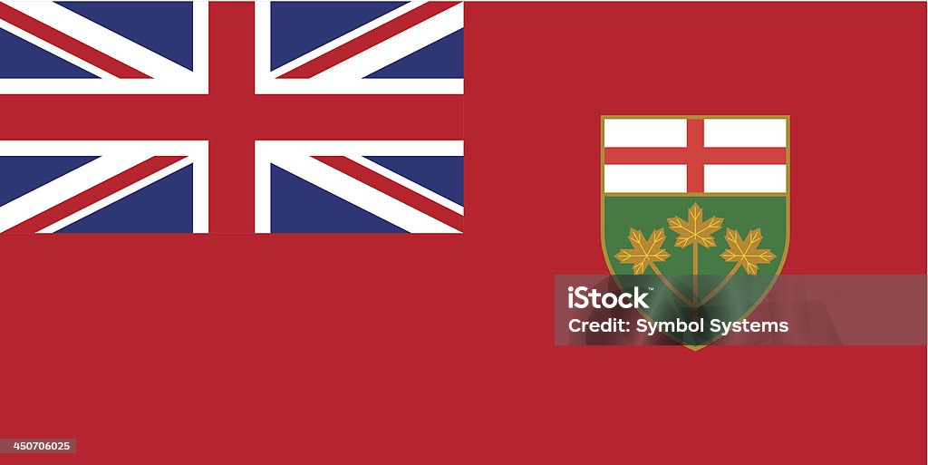 Province of Ontario (Canada) Province of Ontario Ontario - Canada stock vector