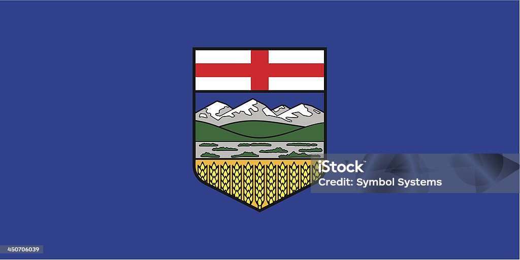 W prowincji Alberta (Kanada) - Grafika wektorowa royalty-free (Alberta)