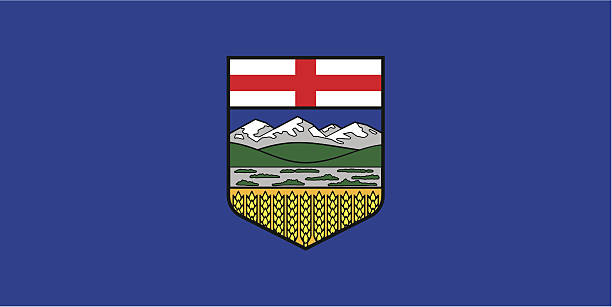 w prowincji alberta (kanada) - alberta stock illustrations