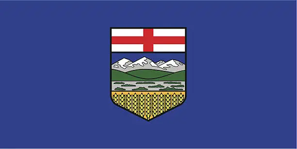 Vector illustration of Province of Alberta (Canada)