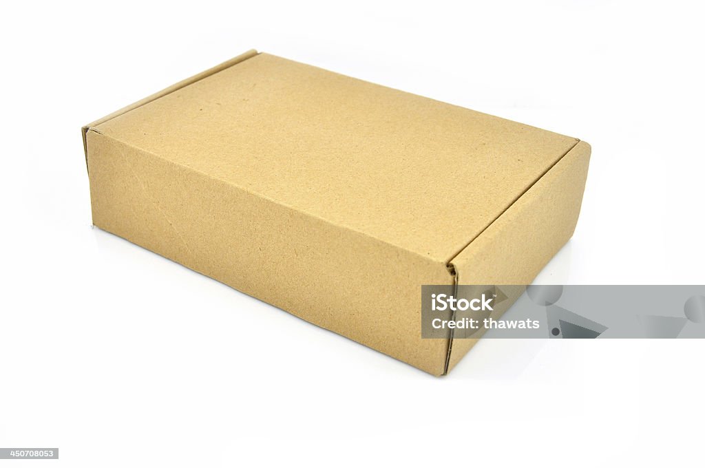 Caja de cartón aislado - Foto de stock de Blanco - Color libre de derechos