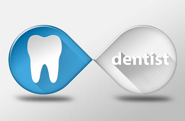 Dental clinic 3d illustration flat design