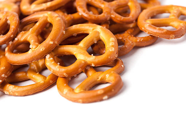 istock Cookies pretzels on a white background 450715235
