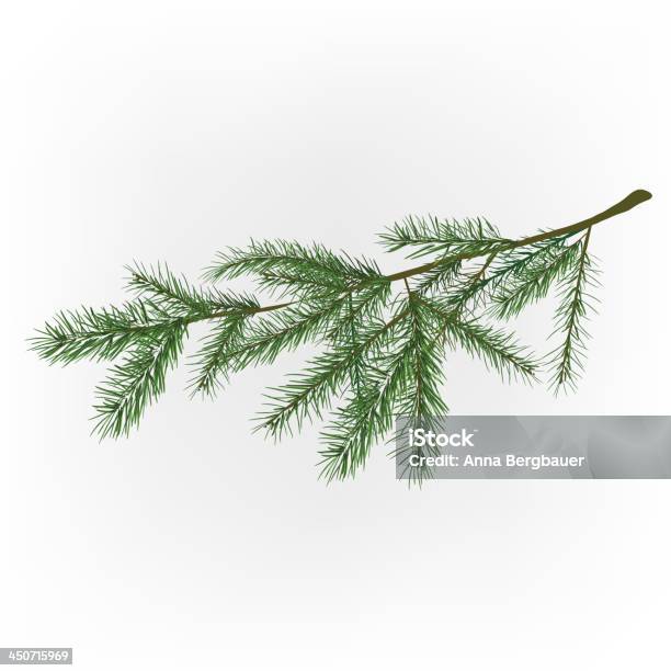 Ilustración de 01 Christmas Tree Branch y más Vectores Libres de Derechos de Abeto - Abeto, Abeto Picea, Aguja - Parte de planta