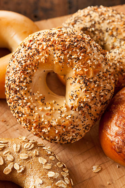istock Healthy Organic Whole Grain Bagel 450716221