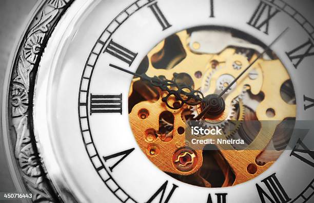 Old Clock Machine Stock Photo - Download Image Now - Accessibility, Art And Craft, Circle