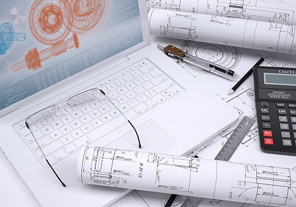 istock The book, calculator, paper and laptop 450716873