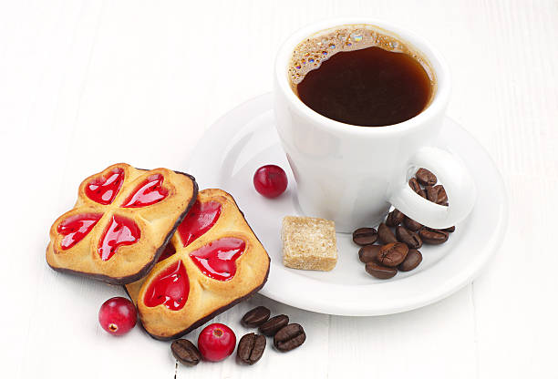 istock Cookies and cup of coffee 450717919