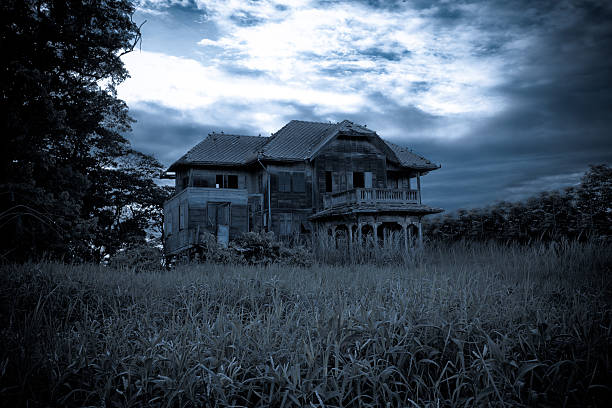 opuszczony stary dom - haunted house zdjęcia i obrazy z banku zdjęć