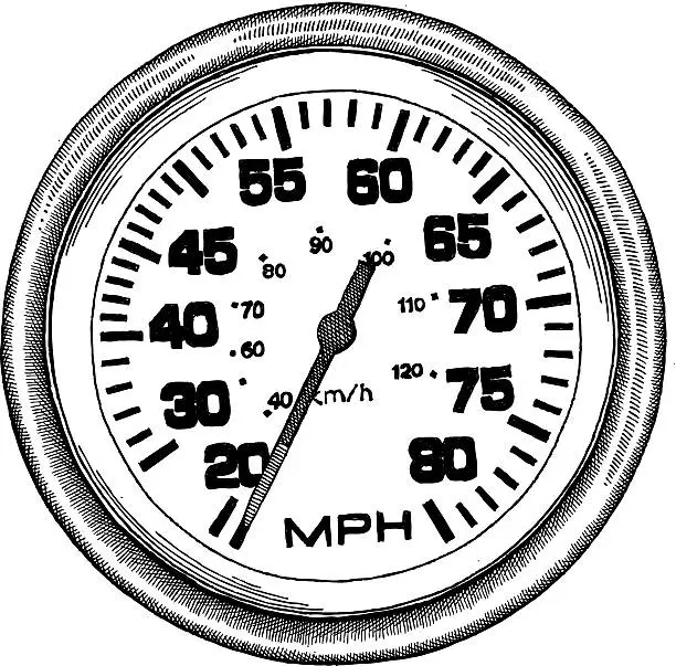 Vector illustration of Speedometer