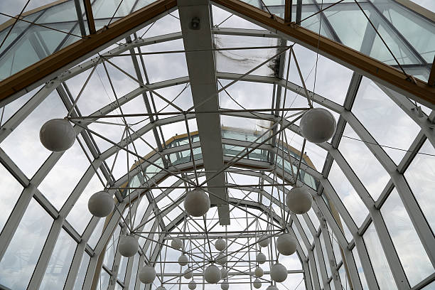 istock Arch structures of Bogdan Khmelnitsky Pedestrian Bridge (2001). Moscow; Russia 450725689