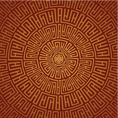 Patterns Of Rondon Round Pattern Stock Illustration - Download Image Now - Ancient, Art ...