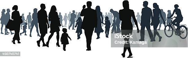 The Future Stock Illustration - Download Image Now - People, In Silhouette, Walking